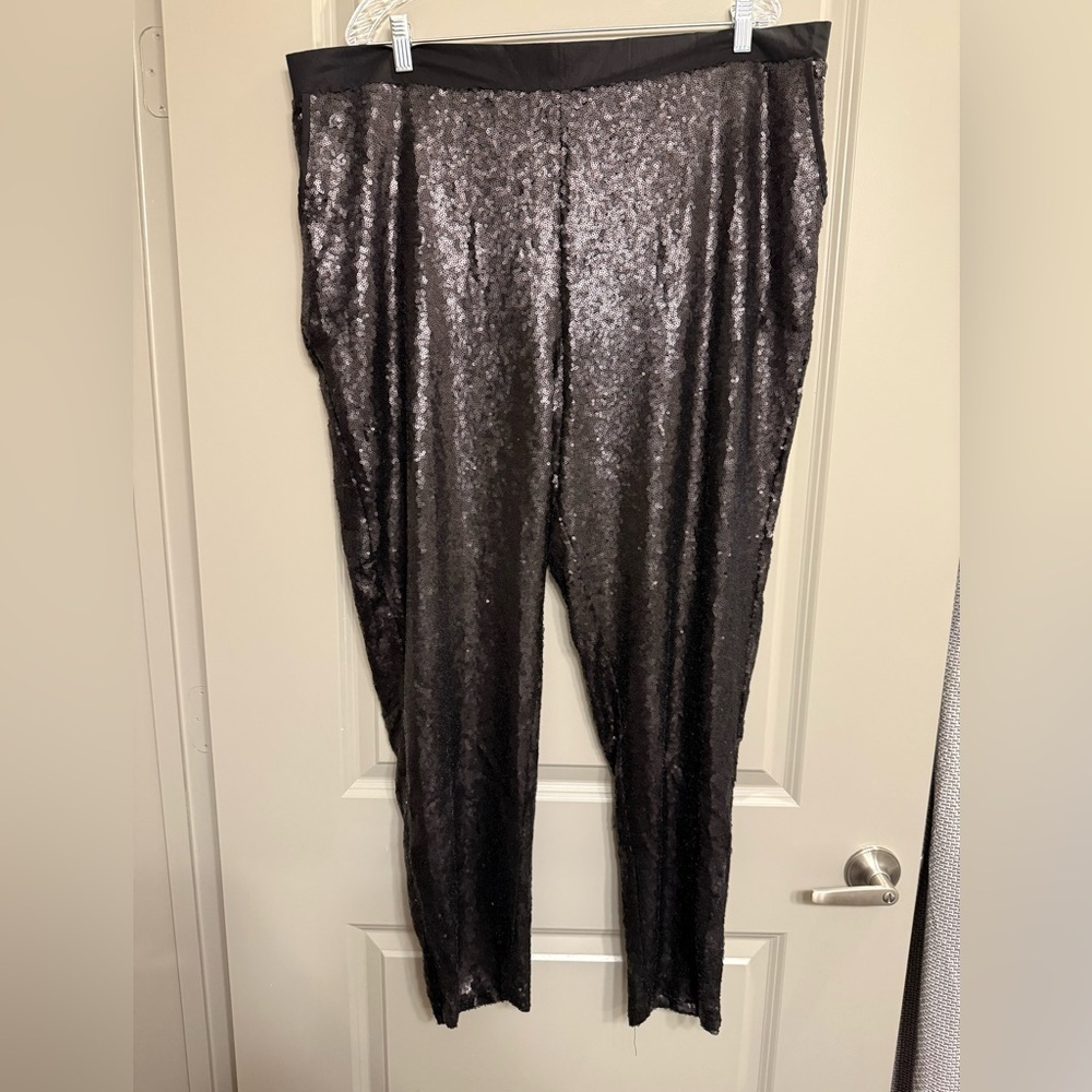 Black Sequin Pants